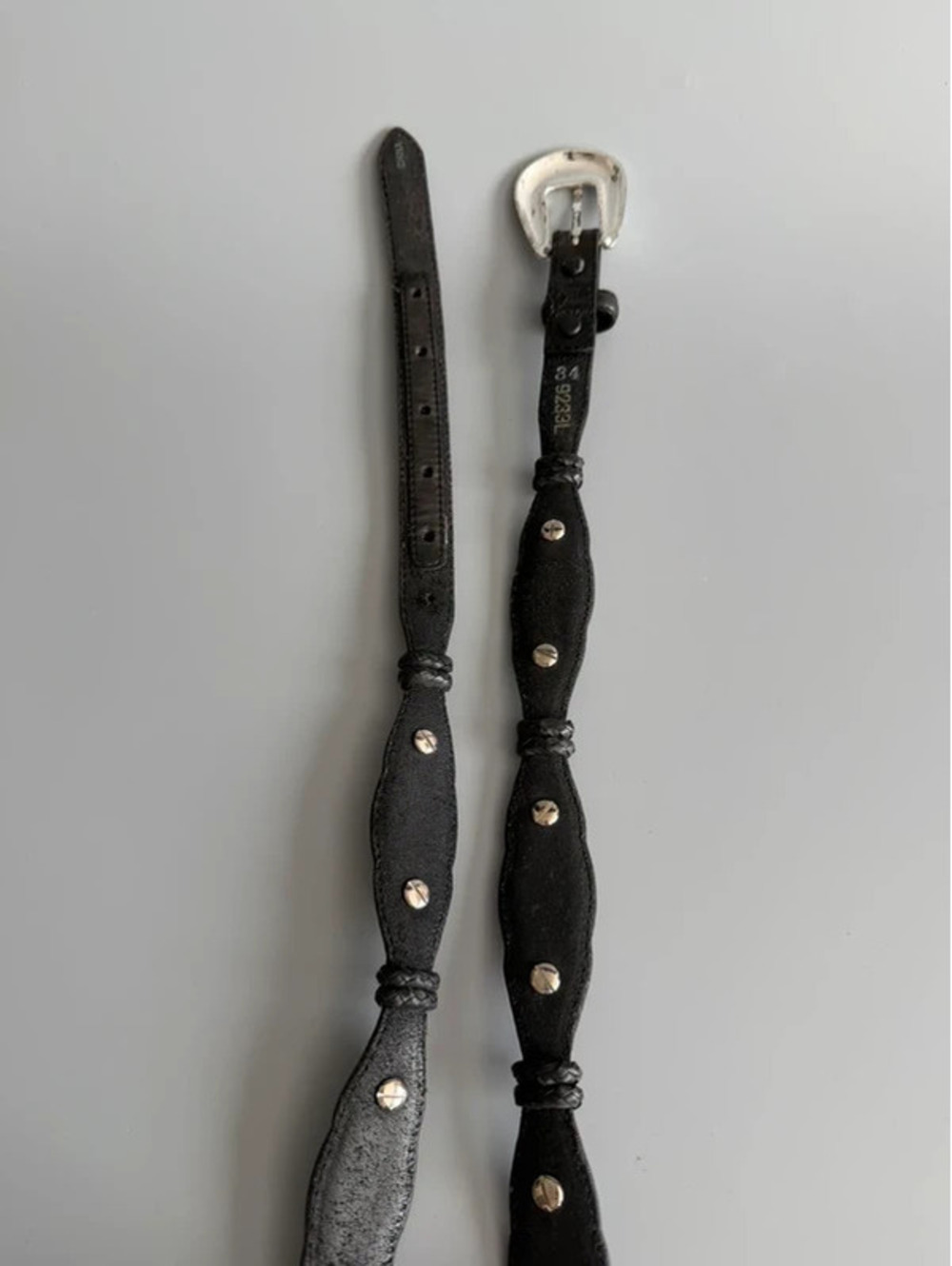 Real leather Tony Lama belt with silver details - stunning - Picture 8 of 8